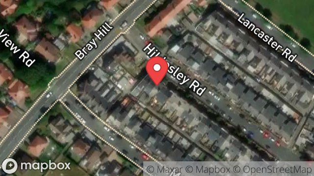 Map showing 45, HILDESLEY ROAD, DOUGLAS, ISLE OF MAN, IM2 5AX