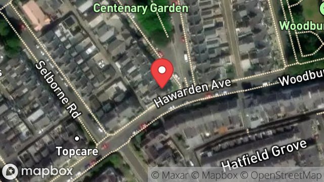 Map showing 1, QUEENS TERRACE, DOUGLAS, ISLE OF MAN, IM1 4BZ