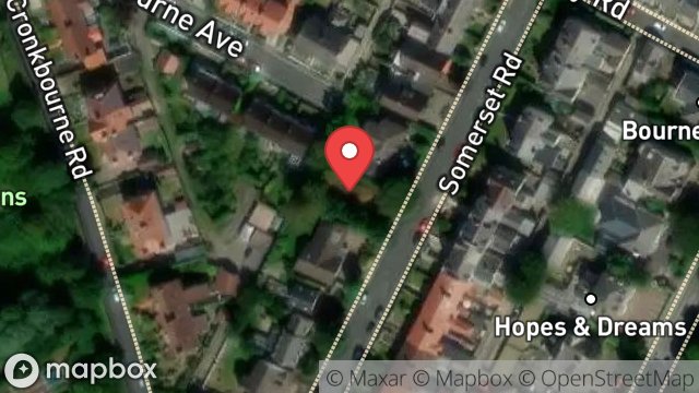 Map showing THIE YERNAGH, SOMERSET ROAD, DOUGLAS, ISLE OF MAN, IM2 5AE