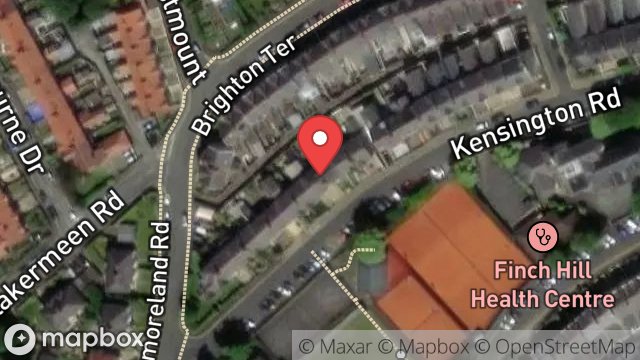 Map showing 27, KENSINGTON ROAD, DOUGLAS, ISLE OF MAN, IM1 3EW