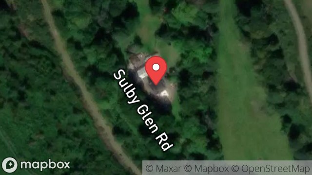 Map showing STRUAN THIE, SULBY GLEN, SULBY, ISLE OF MAN, IM7 2BD