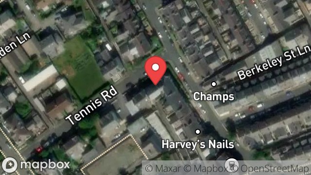 Map showing SLAIDBURN, 1, TENNIS ROAD, DOUGLAS, ISLE OF MAN, IM2 3LW