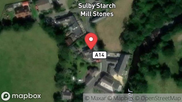 Map showing ORLANDO, SULBY GLEN, SULBY, ISLE OF MAN, IM7 2BB