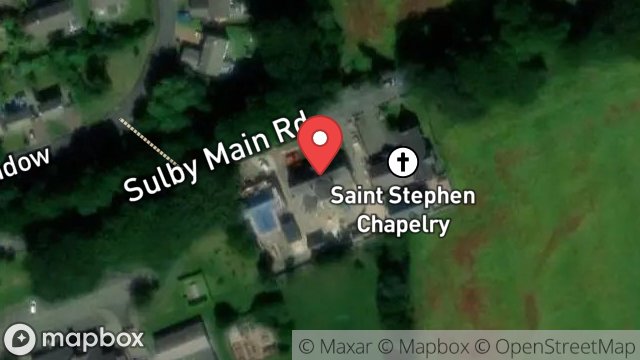 Map showing THE OLD SCHOOL HOUSE, MAIN ROAD, SULBY, ISLE OF MAN, IM7 2HP