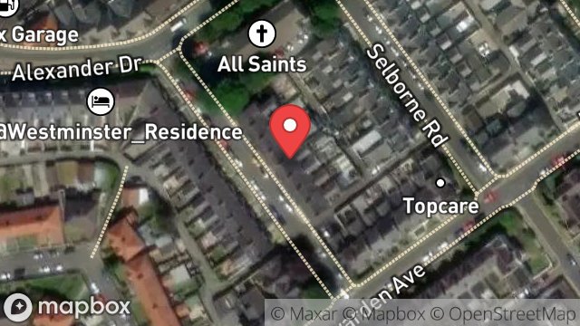 Map showing 8, PRIMROSE AVENUE, DOUGLAS, ISLE OF MAN, IM1 4EB