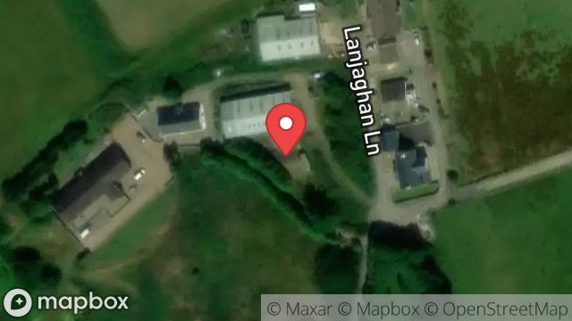 Map showing LAND AT, BALLACASHIN FARM, LANE FROM LANJAGHAN ROAD TO BALLACASHIN FARM, ABBEYLANDS, ISLE OF MAN, IM4 5EG