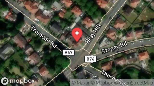 Map showing 1, BRAY HILL, DOUGLAS, ISLE OF MAN, IM2 5EQ