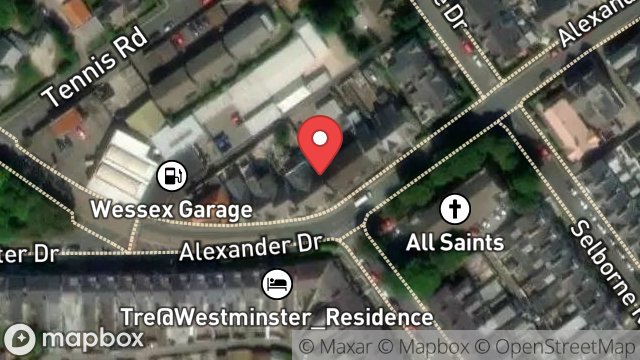 Map showing 1, MARLBOROUGH TERRACE, DOUGLAS, ISLE OF MAN, IM2 3QJ