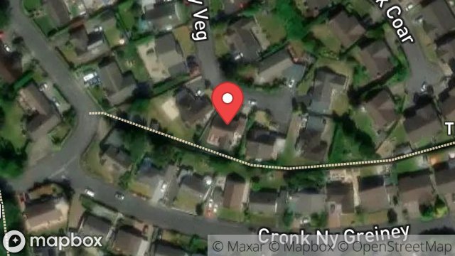 Map showing 84, EARY VEG, DOUGLAS, ISLE OF MAN, IM2 5LZ