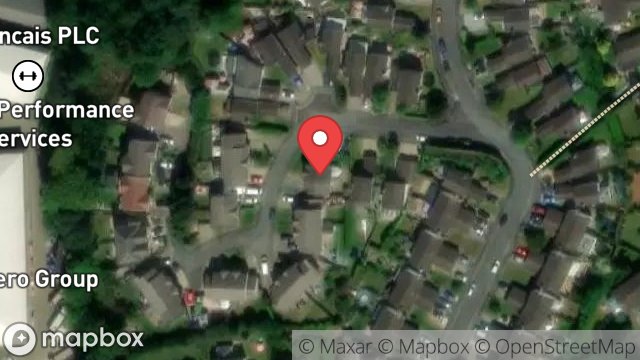 Map showing 1, LARCH HILL GROVE, ONCHAN, ISLE OF MAN, IM2 5NU