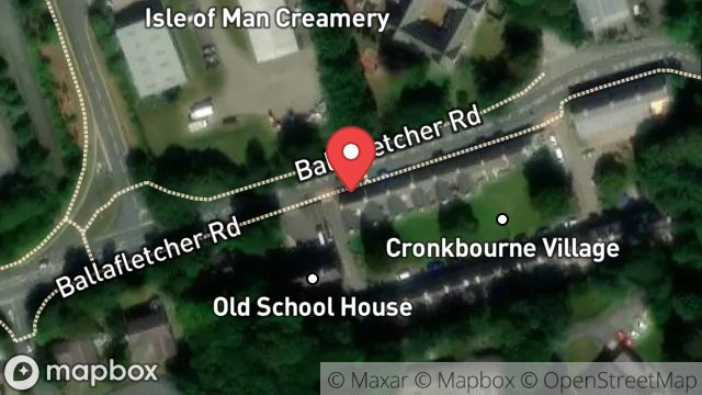 Map showing 17, CRONKBOURNE VILLAGE, CRONKBOURNE, DOUGLAS, ISLE OF MAN, IM4 4QG