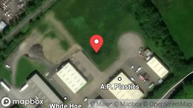 Map showing LAND ADJACENT TO E B CHRISTIANS AND, WHITE HOE INDUSTRIAL ESTATE, OLD CASTLETOWN ROAD, DOUGLAS, ISLE OF MAN, IM2 1QD