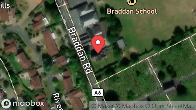 Map showing BRADDAN SCHOOL LODGE, BRADDAN ROAD, BRADDAN, DOUGLAS, ISLE OF MAN, IM4 4TQ