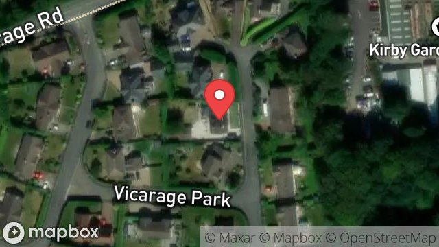 Map showing 39, VICARAGE PARK, DOUGLAS, ISLE OF MAN, IM2 2QE
