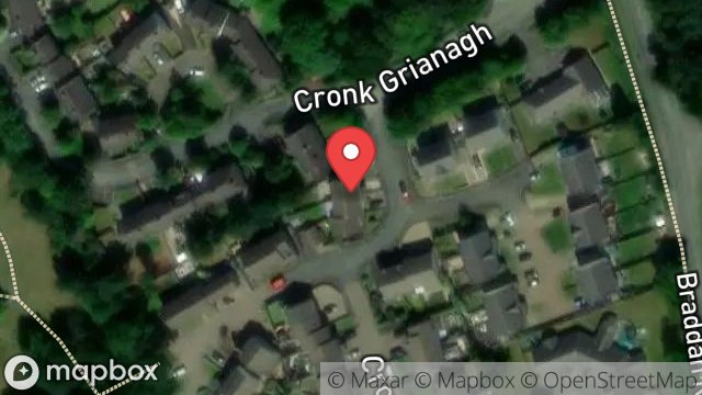 Map showing 35, CRONK GRIANAGH ESTATE, STRANG, DOUGLAS, ISLE OF MAN, IM4 4RN