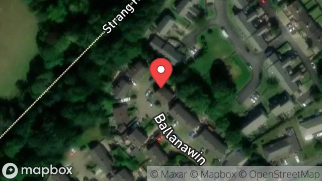 Map showing 36, BALLANAWIN, STRANG, DOUGLAS, ISLE OF MAN, IM4 4NT