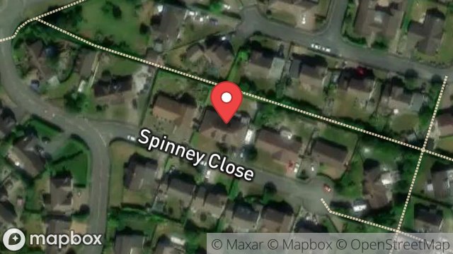 Map showing 5, SPINNEY CLOSE, DOUGLAS, ISLE OF MAN, IM2 1NF