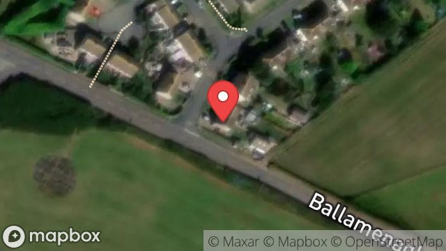 Map showing 1, SNAEFELL VIEW, JURBY, ISLE OF MAN, IM7 3BF