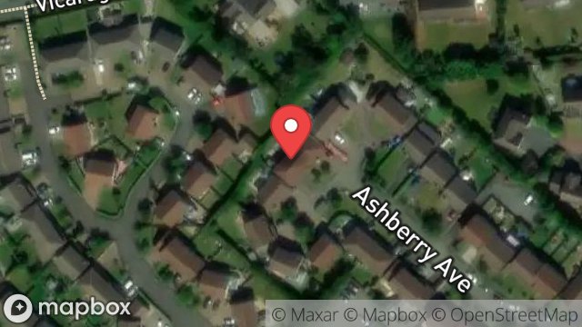 Map showing 43, ASHBERRY AVENUE, DOUGLAS, ISLE OF MAN, IM2 1PY