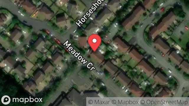 Map showing 54, MEADOW CRESCENT, DOUGLAS, ISLE OF MAN, IM2 1NL