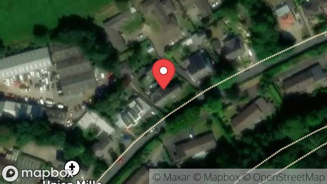 Map showing CHERRY TREE LODGE, STRANG ROAD, UNION MILLS, ISLE OF MAN, IM4 4NL