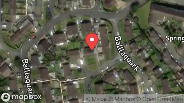 Map showing 36, BALLAQUARK, DOUGLAS, ISLE OF MAN, IM2 2EY