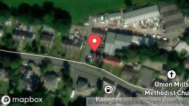 Map showing CHAPEL SITE, MAIN ROAD, UNION MILLS, ISLE OF MAN, IM4 4AD