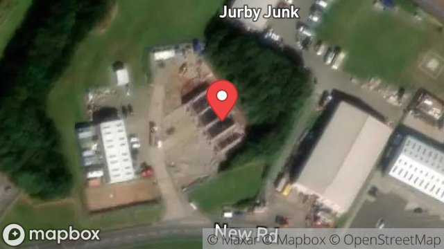 Map showing SITE SUPPLY, THE PADDOCKS, JURBY INDUSTRIAL ESTATE, JURBY, ISLE OF MAN, IM7 3BD