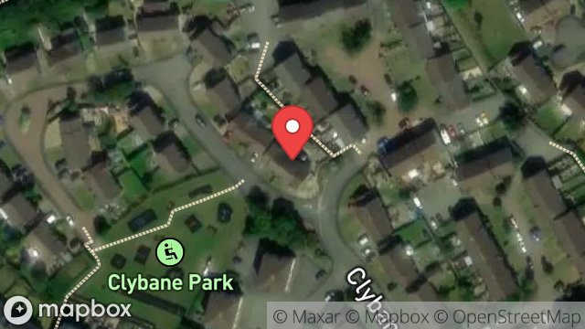 Map showing 17, CLYBANE RISE, DOUGLAS, ISLE OF MAN, IM2 2LY