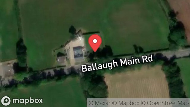 Map showing LAND ADJOINING, THE BUNGALOW, MAIN ROAD, BALLAUGH, ISLE OF MAN, IM7 5ED