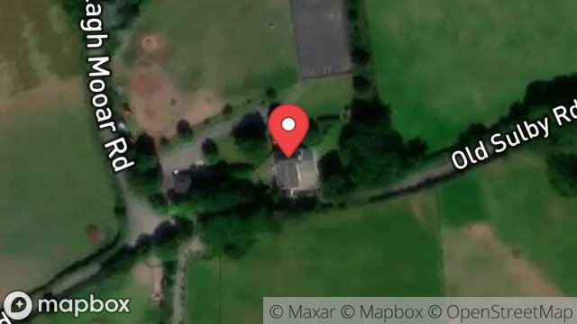 Map showing PALM COTTAGE, THE CURRAGH, BALLAUGH, ISLE OF MAN, IM7 5BL