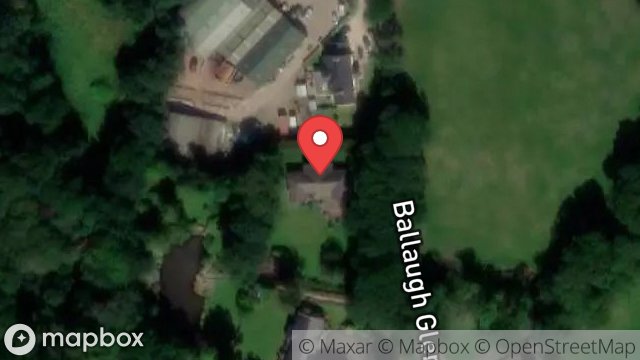 Map showing FAAIE WYLLIN, GLEN ROAD, BALLAUGH, ISLE OF MAN, IM7 5JD