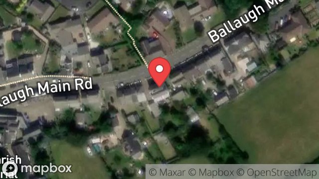 Map showing THE WHITE HOUSE, MAIN ROAD, BALLAUGH, ISLE OF MAN, IM7 5EG