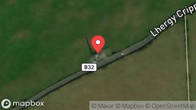 Map showing RADIO SITE, LHERGY CRIPPERTY, UNION MILLS, ISLE OF MAN, IM4 2AH