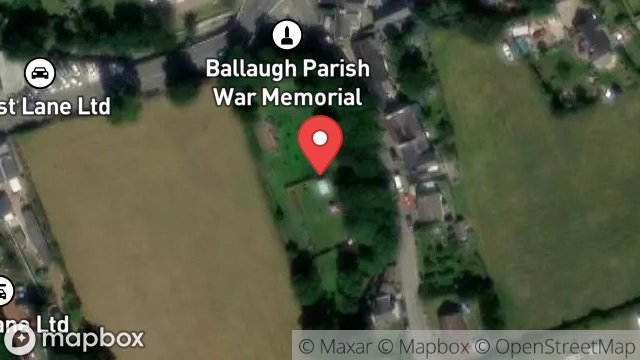 Map showing FIELD 224318, GLEN ROAD, BALLAUGH, ISLE OF MAN, IM7 5JG