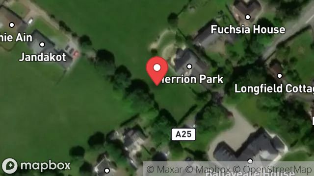Map showing LAND WEST OF MERRION PARK, OLD CASTLETOWN ROAD, PORT SODERICK, ISLE OF MAN, IM4 1BB