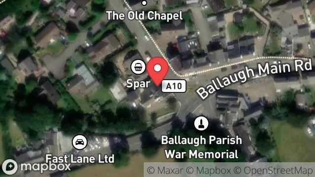 Map showing BALLACROSHA HOUSE, STATION ROAD, BALLAUGH, ISLE OF MAN, IM7 5EJ