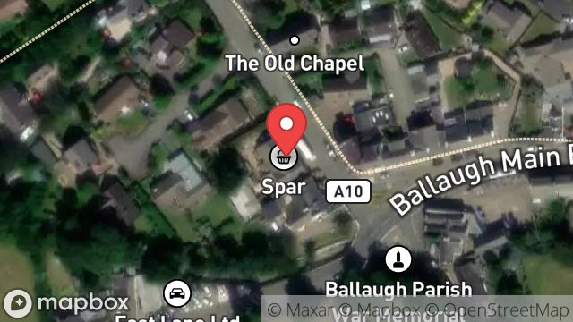 Map showing ONE STOP COMMUNITY STORES LTD, STATION ROAD, BALLAUGH, ISLE OF MAN, IM7 5EJ
