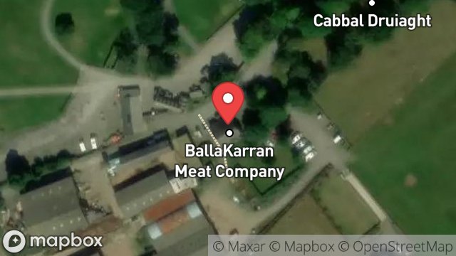 Map showing GLENLOUGH FARM, BALLAHUTCHIN HILL, UNION MILLS, ISLE OF MAN, IM4 4AT