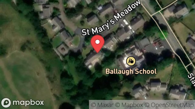 Map showing 4, ST. MARYS MEADOW, BALLAUGH, ISLE OF MAN, IM7 5AJ