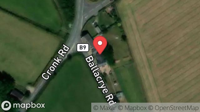 Map showing NOVA MOOAR HOUSE, THE CRONK, BALLAUGH, ISLE OF MAN, IM7 5BA