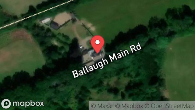 Map showing HALCYON DAYS, MAIN ROAD, BALLAUGH, ISLE OF MAN, IM7 5EX