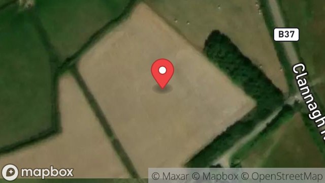 Map showing FIELD 510154 ADJACENT TO HAMPTON CROFT, CLANNAGH ROAD, SANTON, ISLE OF MAN, IM4 2HP