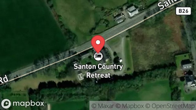 Map showing SANTON COUNTRY RETREAT, BALLACHURRY, MAIN ROAD, SANTON, ISLE OF MAN, IM4 1EJ