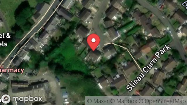 Map showing THIE ROARBREE, 11, SLIEAU CURN PARK, KIRK MICHAEL, ISLE OF MAN, IM6 1EH