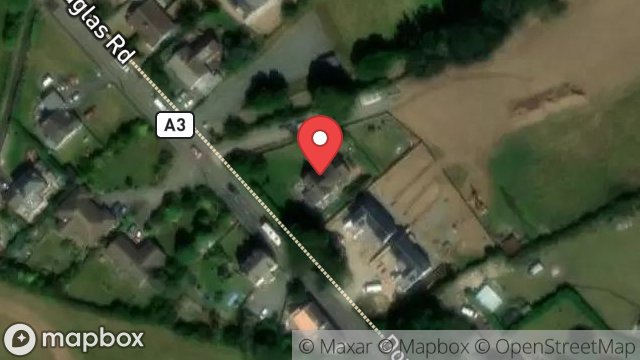 Map showing CASS A LHERGY, DOUGLAS ROAD, KIRK MICHAEL, ISLE OF MAN, IM6 1AT