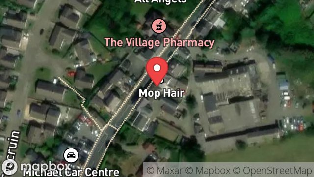Map showing THE DOVECOTE, MAIN ROAD, KIRK MICHAEL, ISLE OF MAN, IM6 1AB