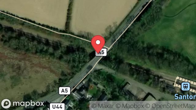 Map showing SANTON BRIDGE, MAIN ROAD, SANTON, ISLE OF MAN, IM4 1EN