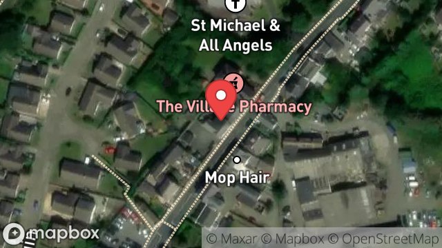 Map showing HANNAHS YARD, MAIN ROAD, KIRK MICHAEL, ISLE OF MAN, IM6 1AB