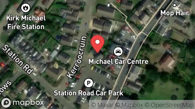 Map showing THE GABLES, MAIN ROAD, KIRK MICHAEL, ISLE OF MAN, IM6 1AD